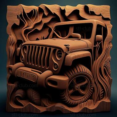 3D model Jeep Hurricane (STL)